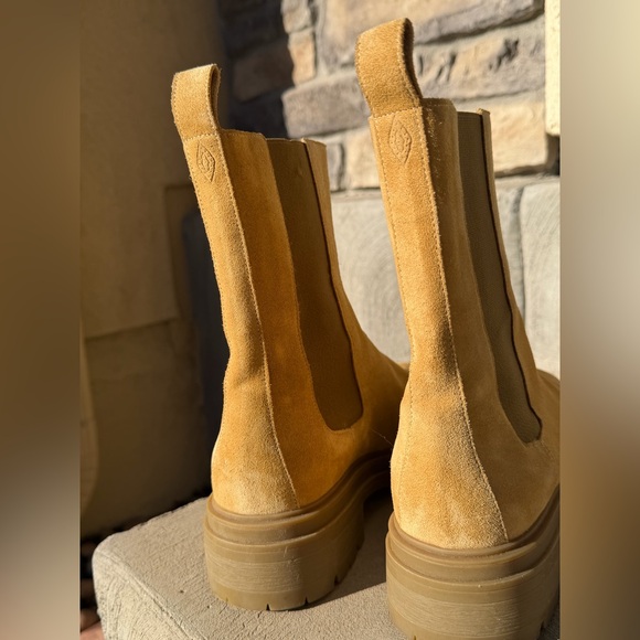 BA&SH CODA Suede Leather Chelsea Boots in Sand, sz 38 - Picture 5 of 9